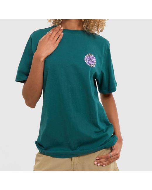 Santa Cruz Green Meyer Freestyle Dot T-shirt In