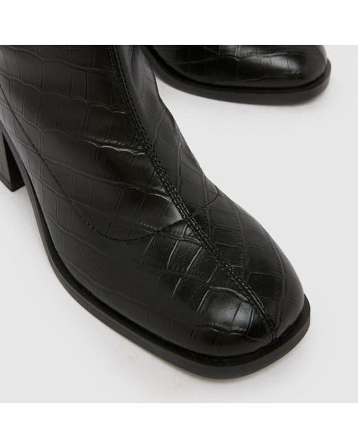 Schuh Black Brie Sock Boots