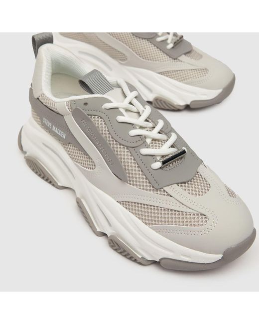 Steve Madden Gray Possession Trainers