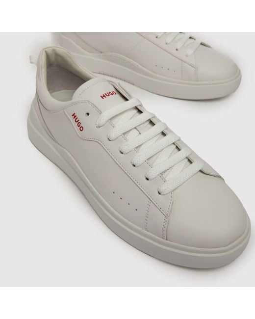 HUGO White Blake Tennis Trainers In for men