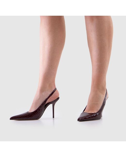 Schuh Brown Sade Slingback Court High Heels