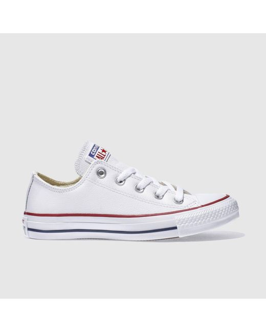 Converse White All Star Ox Trainers