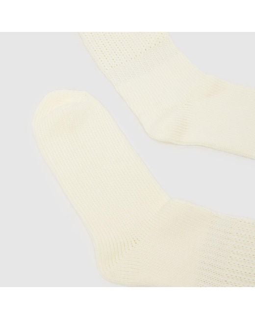 Ugg White Tyla Slouchy Crew Sock 1 Pack