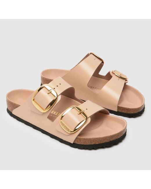 Birkenstock Natural Arizona Big Buckle Sandals In