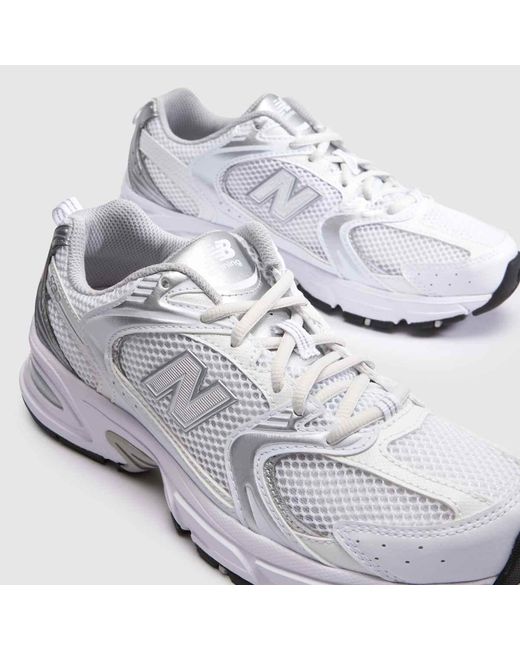 New Balance White 530 Trainers