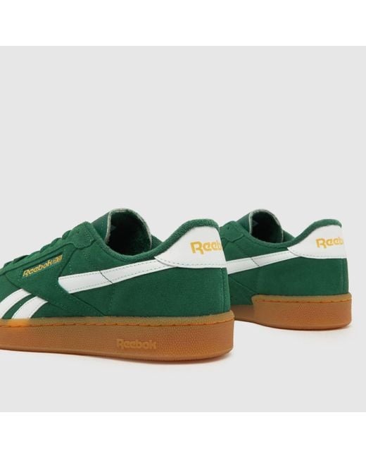 Reebok Green Club C Grounds Trainers In