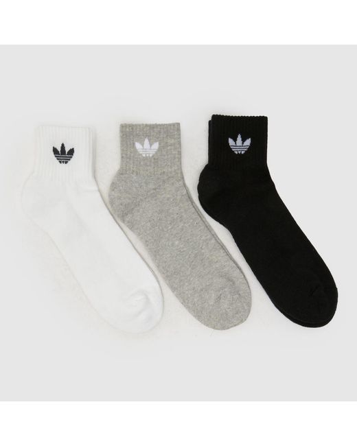 Adidas Black Schuh Originals Mid Crew Sock 3 Pack