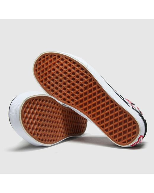 vans white & pink old skool cherry blossom trainers