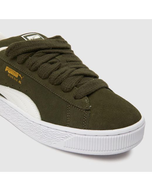 PUMA Green Suede Xl Trainers In