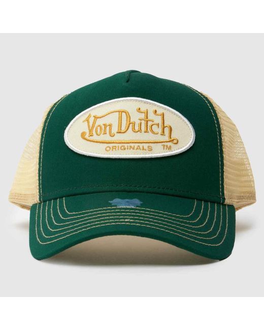 Von Dutch Green Boston Trucker Cap