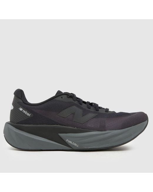 New Balance Gray Fuelcell Rebel V5 Trainers for men