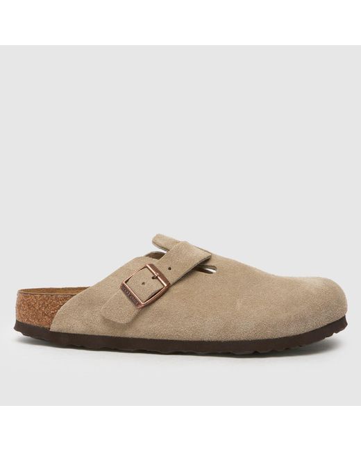 Birkenstock Brown Boston Soft Footbed Clog Sandals