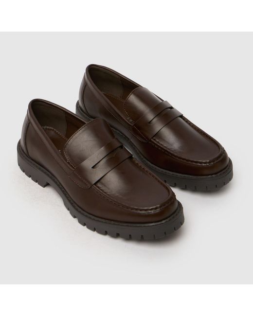 Schuh Brown Ravi Chunky Loafer Shoes for men