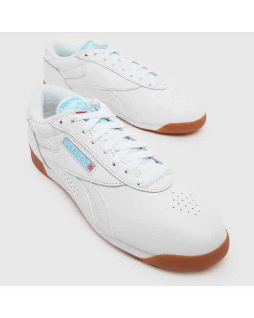 Reebok White Freestyle Lo Trainers