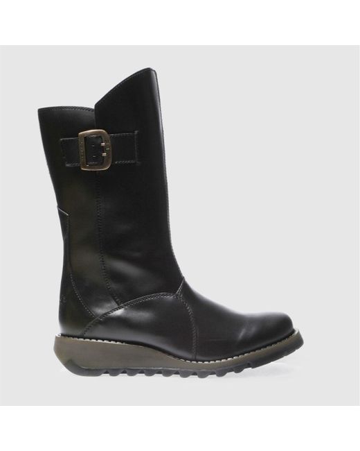 Fly London Black Mes 3 Boots In