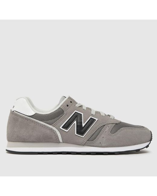 New Balance 373 Trainers In Grey & Black in Grey for Men | Lyst UK
