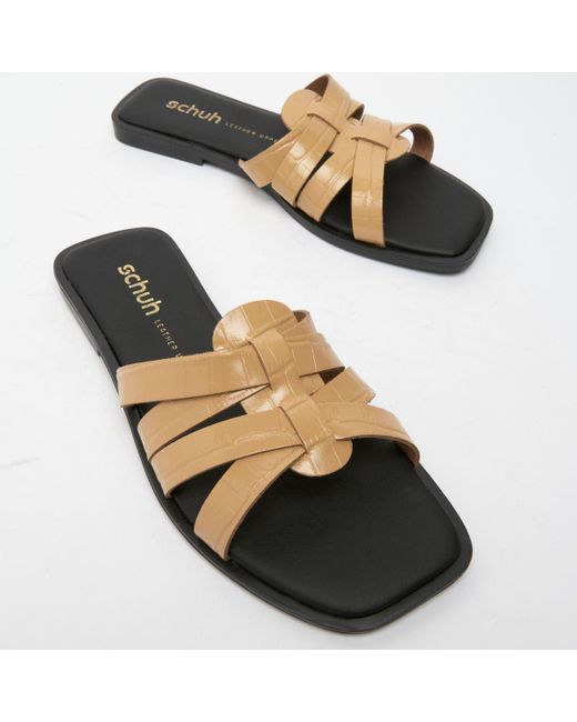Schuh Brown Tallie Mule Sandals