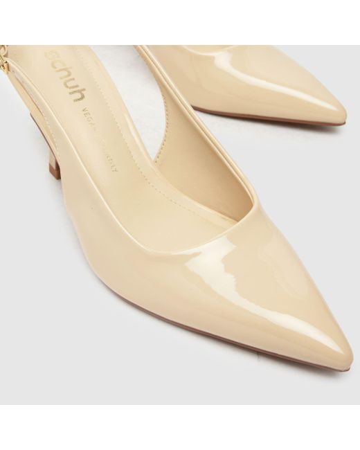 Schuh Natural Selene Slingback Point Court High Heels