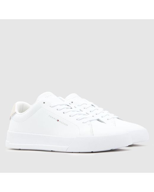 Tommy Hilfiger White Tommy Hilfiger Court Core Trainers for men