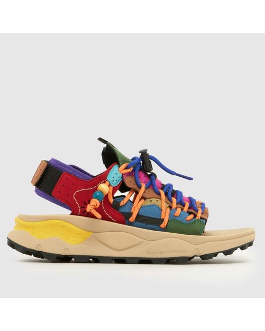 Flower Mountain Blue Punku Sandals