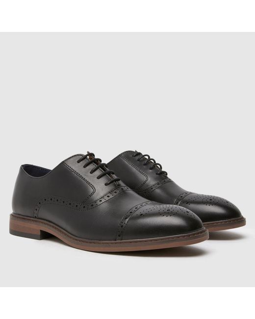 Schuh Black Raven Brogue Shoes for men