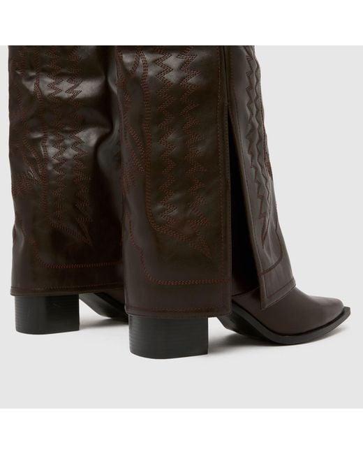 SIMMI Brown Liston Western Boots