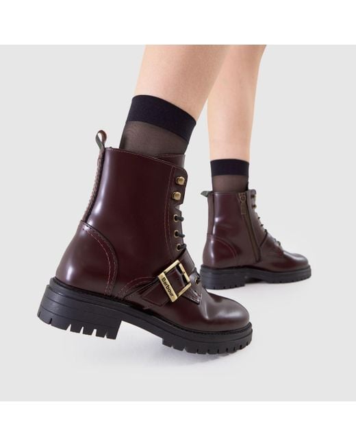 Barbour Brown Ouseburne Biker Boots