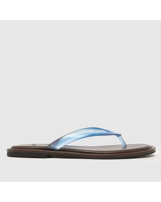 Schuh Blue Truffle Toe Post Sandals