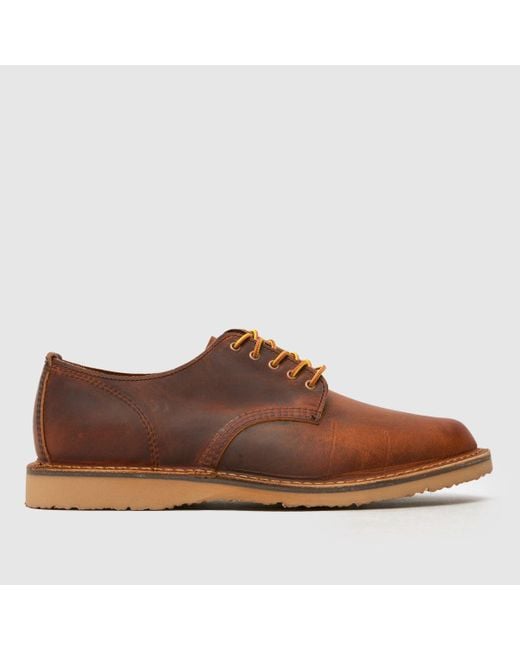 Red Wing Brown Weekender Oxford Shoes for men