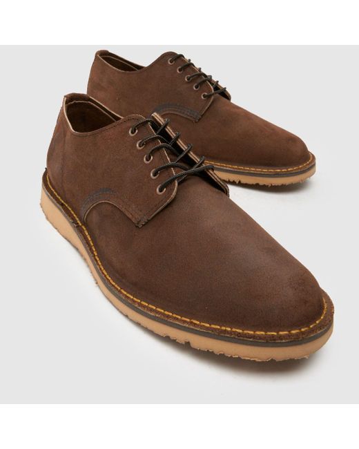 Red Wing Brown Weekender Oxford Shoes for men