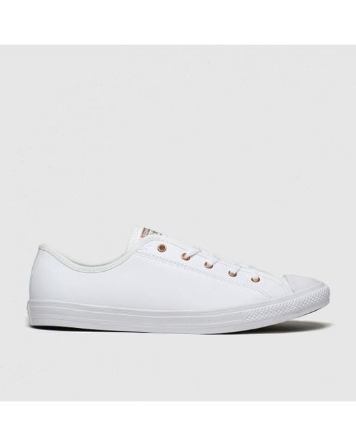 Converse all star dainty ox trainers white top