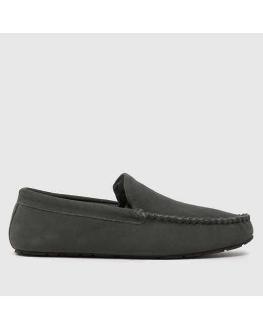 Schuh Black Sandro Suede Mocassin Slippers for men