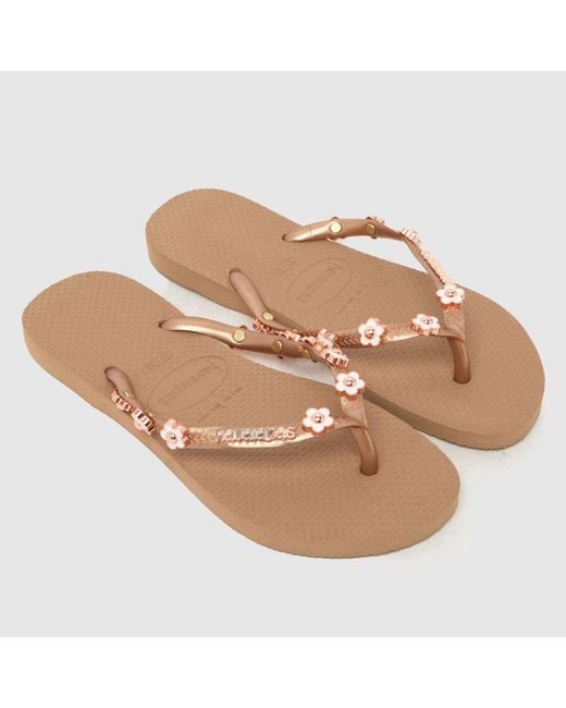 Havaianas Natural Slim Stylish Flip Sandals