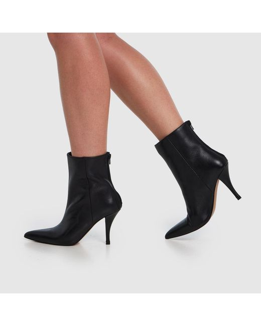 Schuh Black Betty Leather Heeled Boots