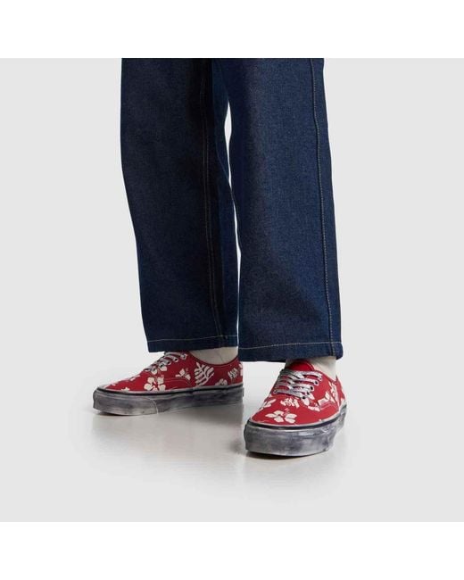 Vans Red Lx Authentic 44 Trainers for men