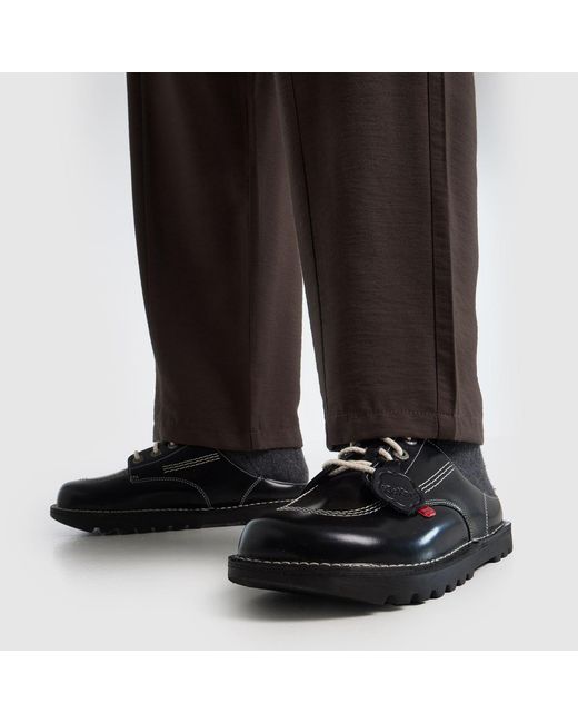 Kickers Classics Black Kick Mule Shoes for men