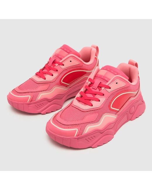 Tommy Hilfiger Pink Chunky Runner Monocolor Trainers In