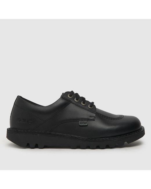 Kickers Black Kick Lo Mono Flat Shoes