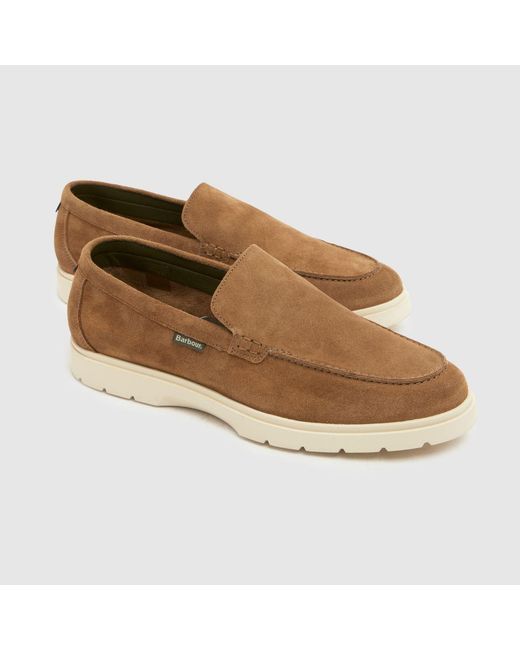 Barbour Brown Carty Loafer Shoes for men