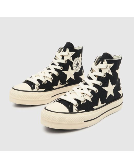 Converse Blue All Star Lift Hi New Form Trainers In