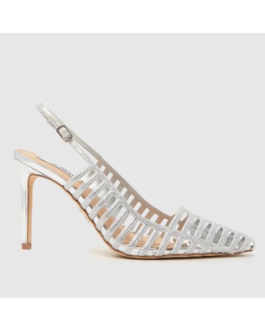 Steve Madden White Carleigh Caged High Heels