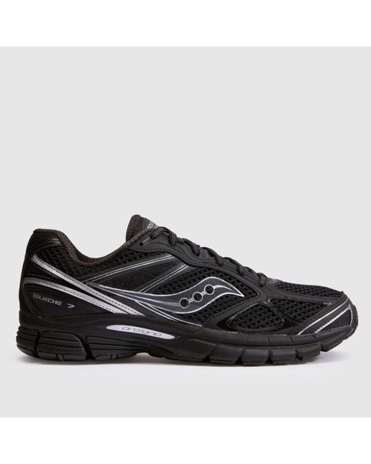 Saucony Black Guide 7 Trainers for men