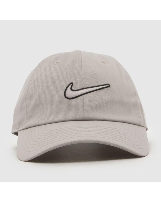 Nike Gray Unstructured Swoosh Cap