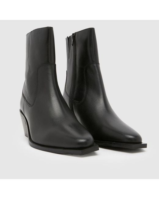 Schuh Briar Leather Western Boots In in Black Lyst UK