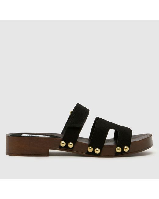 Steve Madden Black Canal Sandals