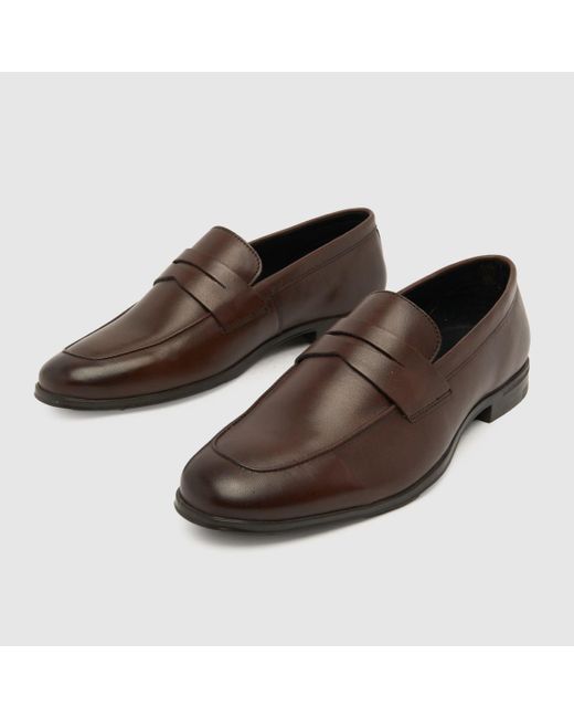 Schuh Brown Rupert Slim Loafer Shoes In for men