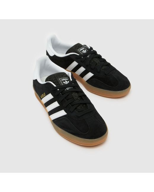Adidas Black Gazelle Indoor Trainers