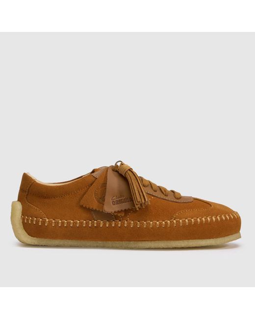 Clarks Brown Tor Low Trainers