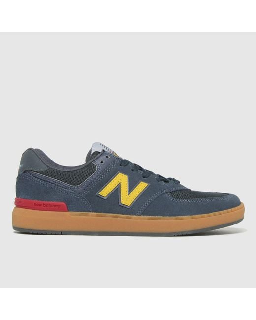 New Balance Blue All Coasts 574 Trainers In Navy for men