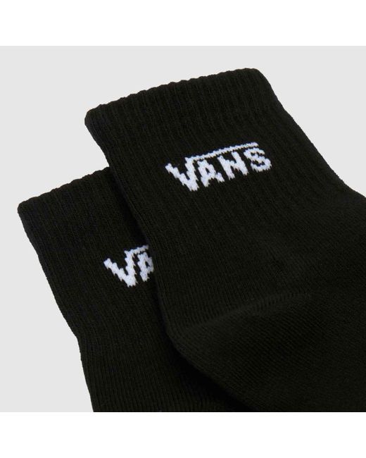Vans Black Half Crew Sock 3 Pack
